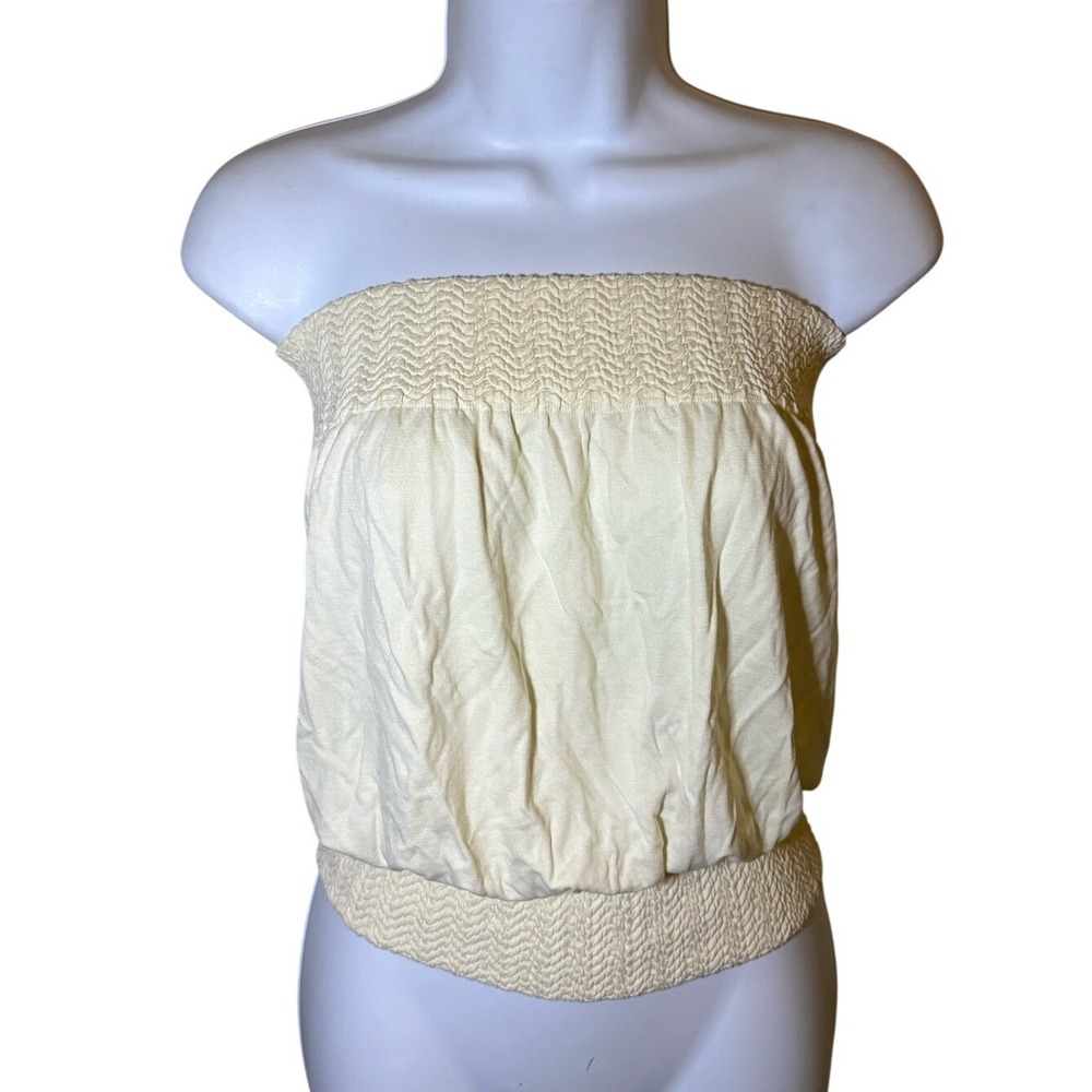 Choice Strapless Cream Tube Top